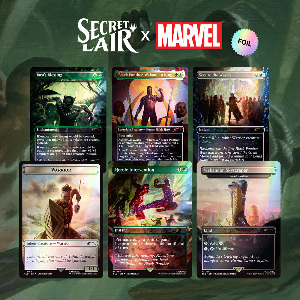 Secret Lair x Marvel's Black Panther - Rainbow Foil Edition Pandora's Deck Box Secret Lair x Marvel's Black Panther - Rainbow Foil Edition Pandora's Deck Box