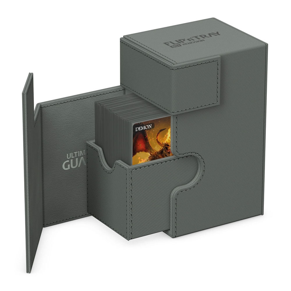 Flip`n`Tray XenoSkin Monocolor - Grey (Holds 80+) - Ultimate Guard Deck Boxes