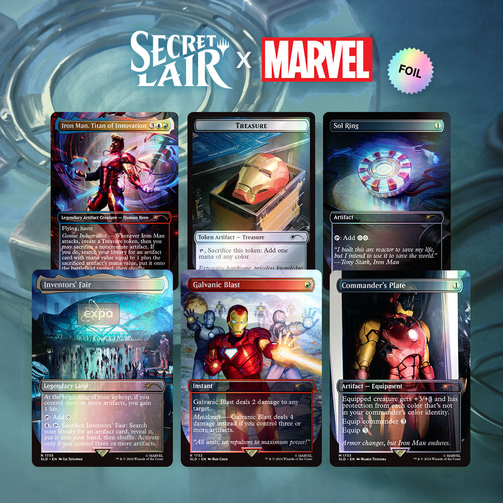 Secret Lair x Marvel's Iron Man - Rainbow Foil Edition