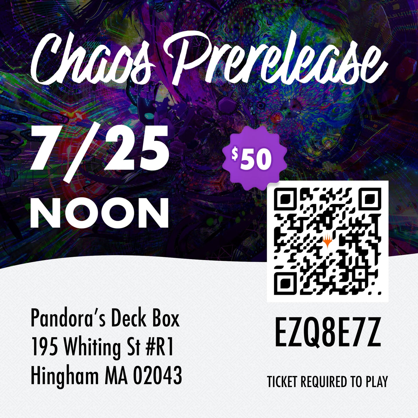 EVENT - Chaos Prerelease Rerelease