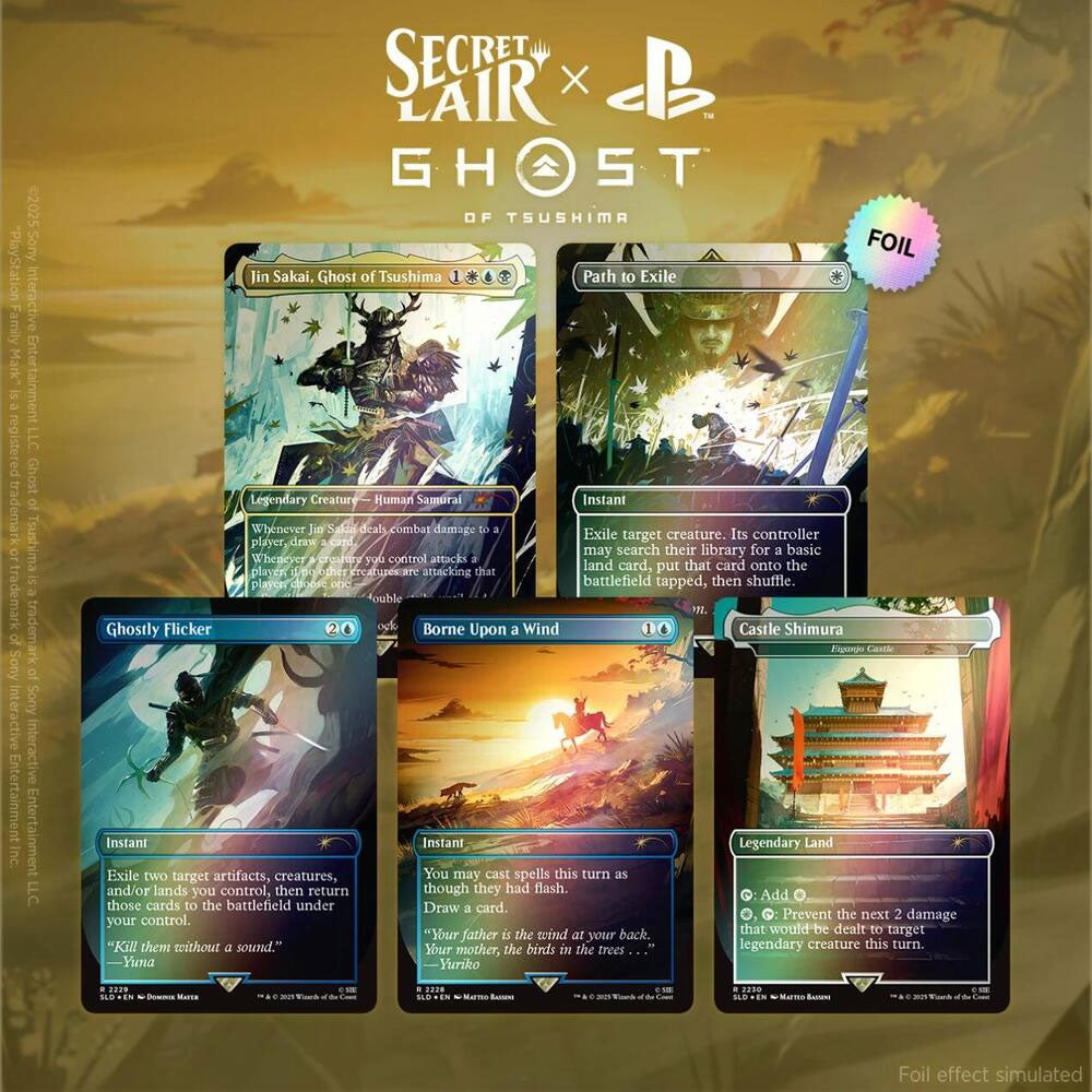 MTG Secret Lair Ghost of Tsushima Foil版 Secret Lair x Ghost of Tsushima - Rainbow Foil Edition – Pandora's
