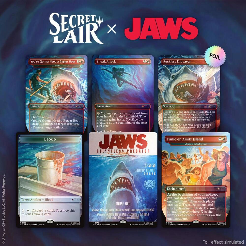 Secret Lair x Jaws: Terror of Amity Island - Rainbow Foil