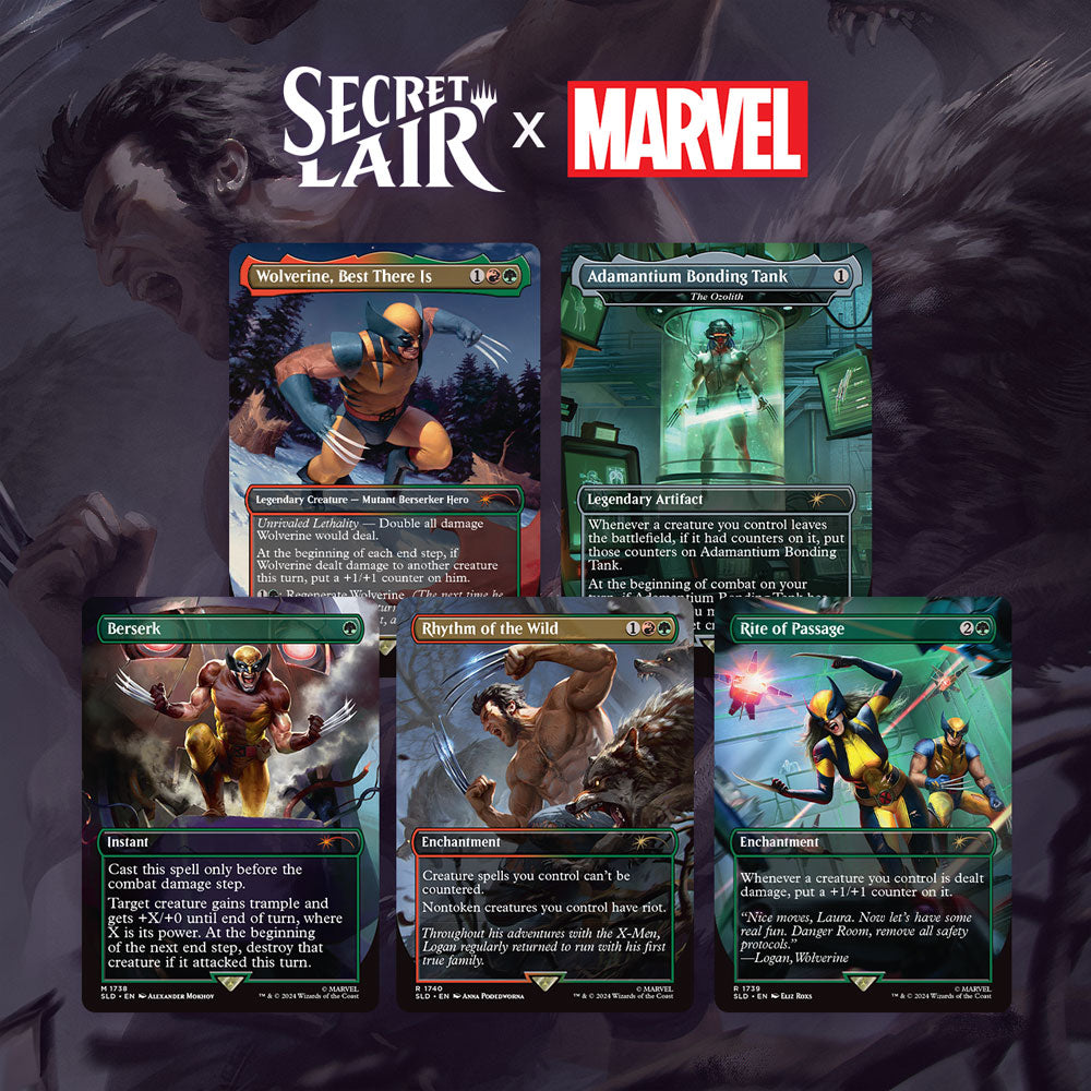 mtg wolverine card Secret Lair x Marvel's Wolverine