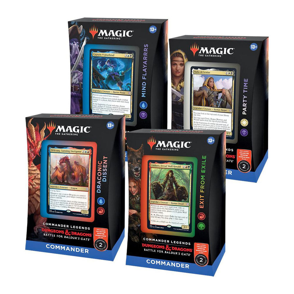 Commander Legends: Battle for Baldur's Gate - Commander Deck Display [Set of 4]