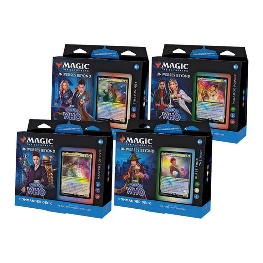 Universes Beyond: Doctor Who - Commander Deck Display (Set of 4)