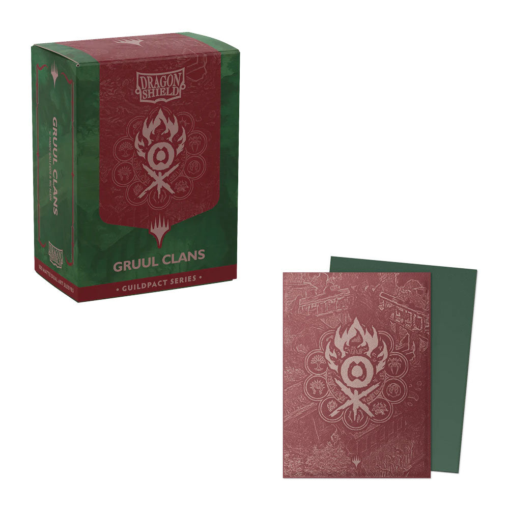 Dragon Shield Guildpact Sleeves (Standard Size, Matte Dual Art, 100ct) - Pick a color