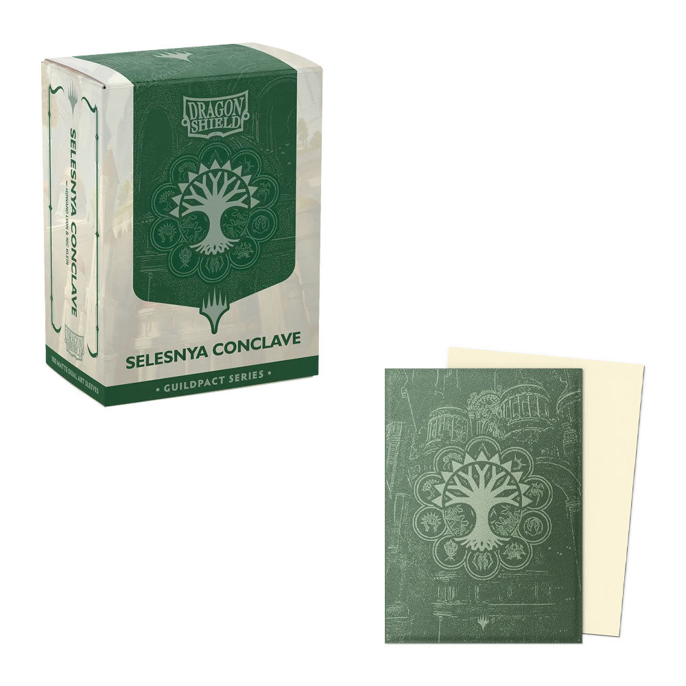 Dragon Shield Guildpact Sleeves (Standard Size, Matte Dual Art, 100ct) - Pick a color