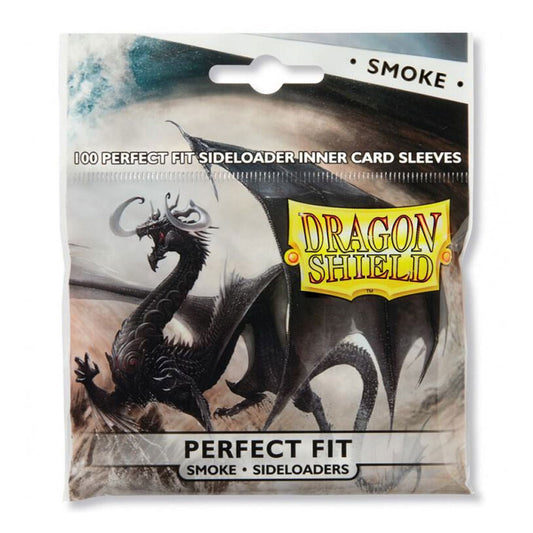 Dragon Shield Clear Sideloading Perfect Fit Sleeves (Standard Size, Smoke, 100CT)