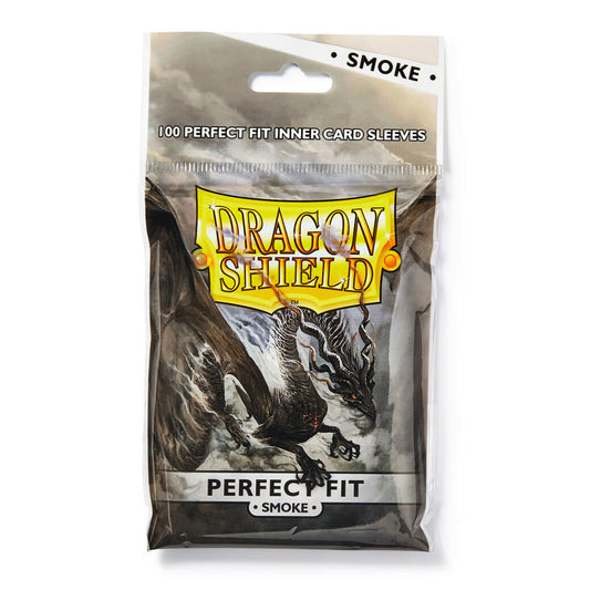 Dragon Shield Perfect Fit Inner Sleeves (Standard Size, Smoke, 100CT)