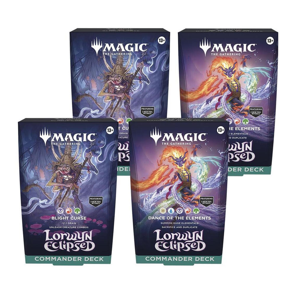 Lorwyn Eclipsed Commander Deck Display [Set of 4]