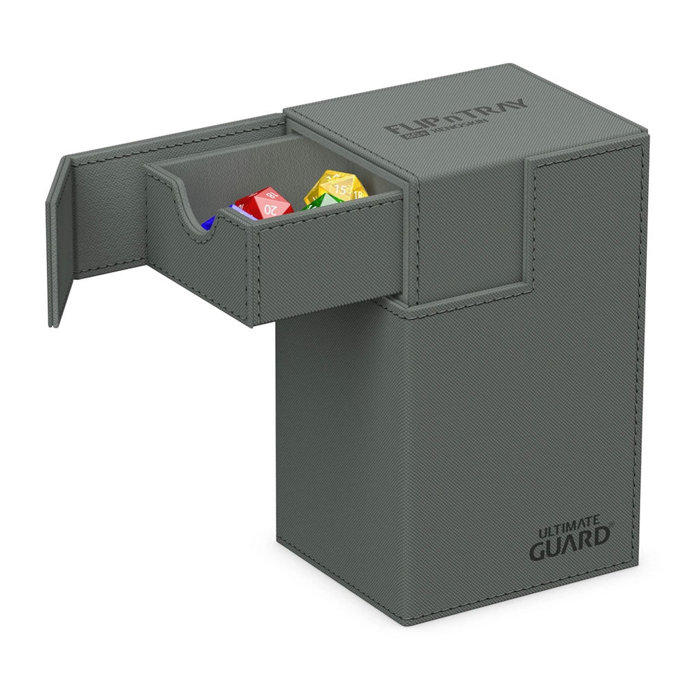 Flip`n`Tray XenoSkin Monocolor - Grey (Holds 80+) - Ultimate Guard Deck Boxes