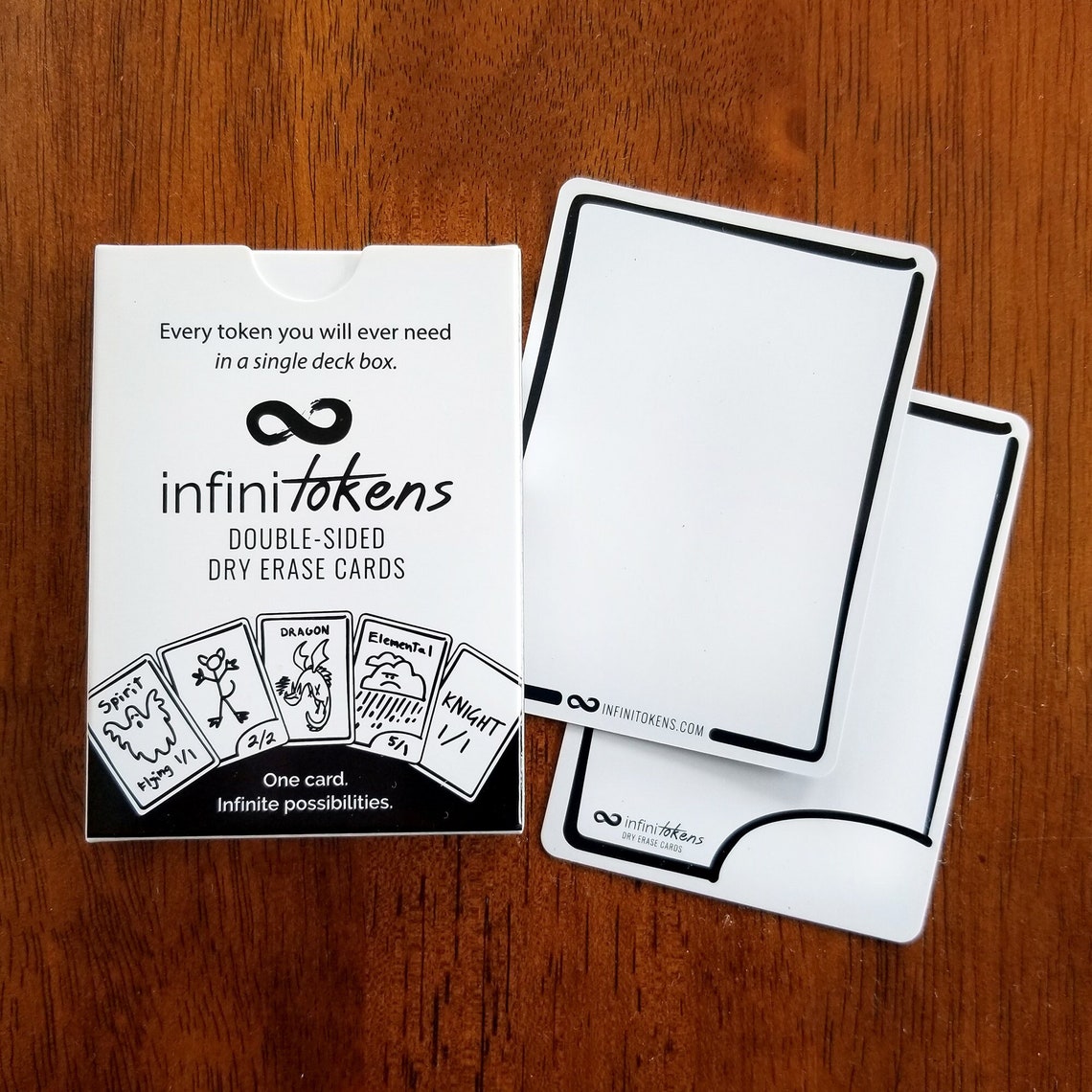 InfiniTokens Dry Erase Cards/Tokens - 25-Pack