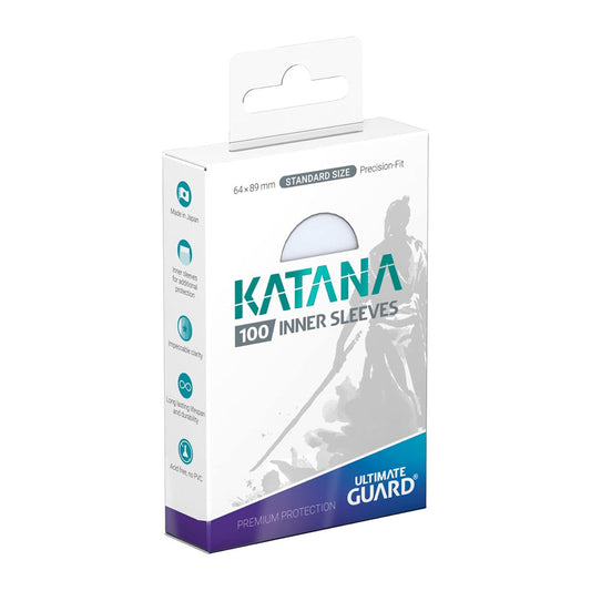 Katana Standard Size Inner Sleeves - Clear