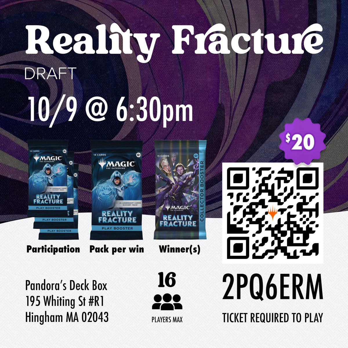 EVENT - MTG Draft - Reality Fracture - 10/9/2026