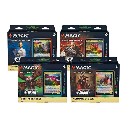 Universes Beyond: Fallout Commander Deck Case [Set of 4]
