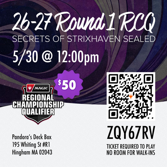 EVENT - MTG RCQ Round 1 - Secrets of Strixhaven Sealed