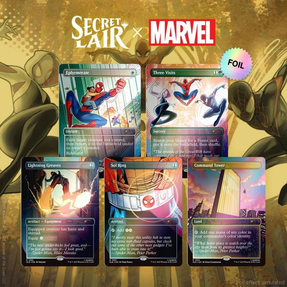 Secret Lair x Marvel's Spider-Man: Heroic Deeds - Rainbow Foil Edition