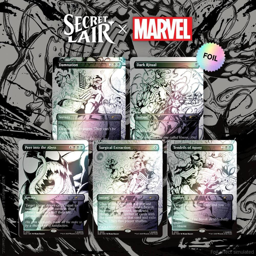 Secret Lair x Marvel's Spider-Man: Venom Unleashed (Inks) - Rainbow Foil Edition