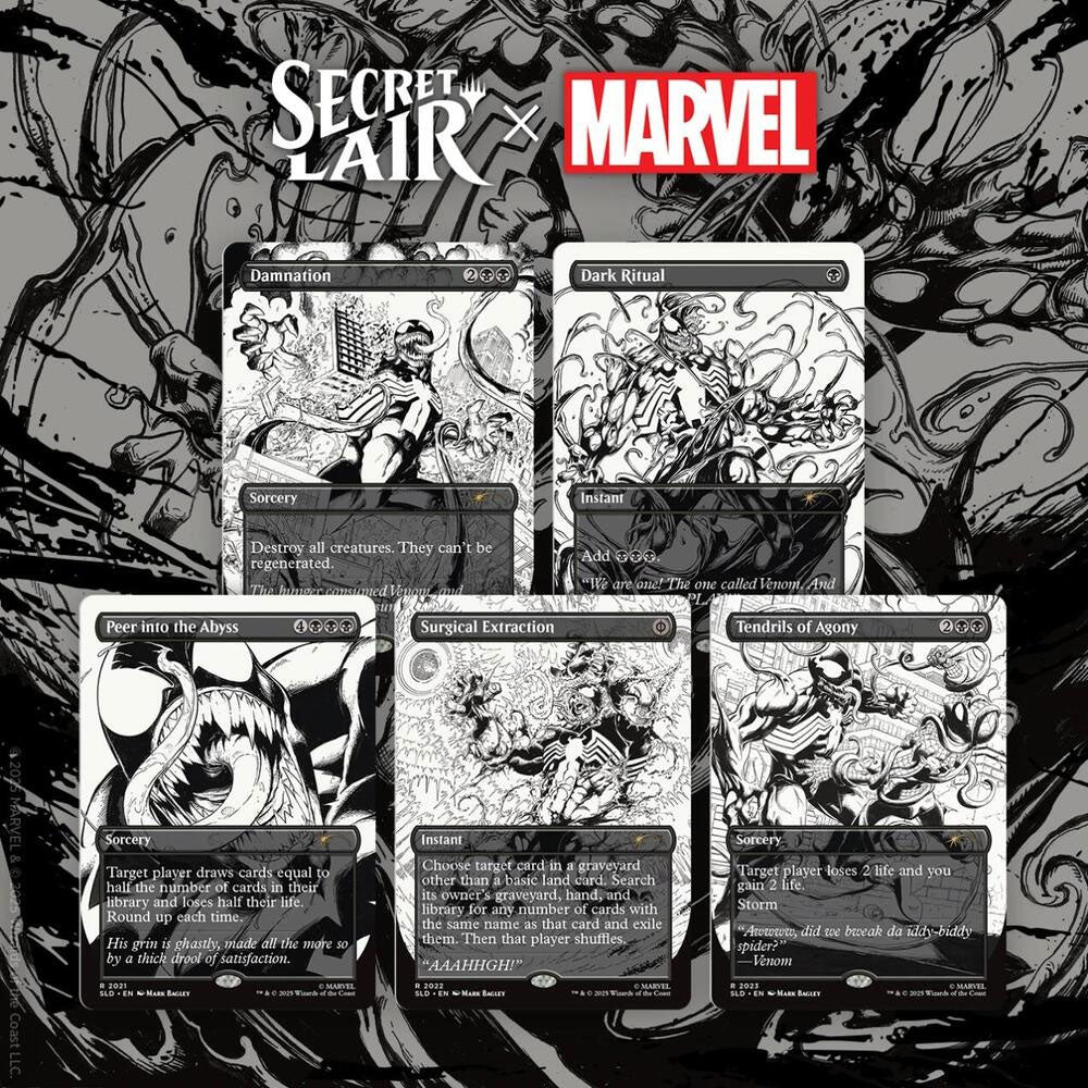 Secret Lair x Marvel's Spider-Man: Venom Unleashed (Inks) - Non-Foil Edition