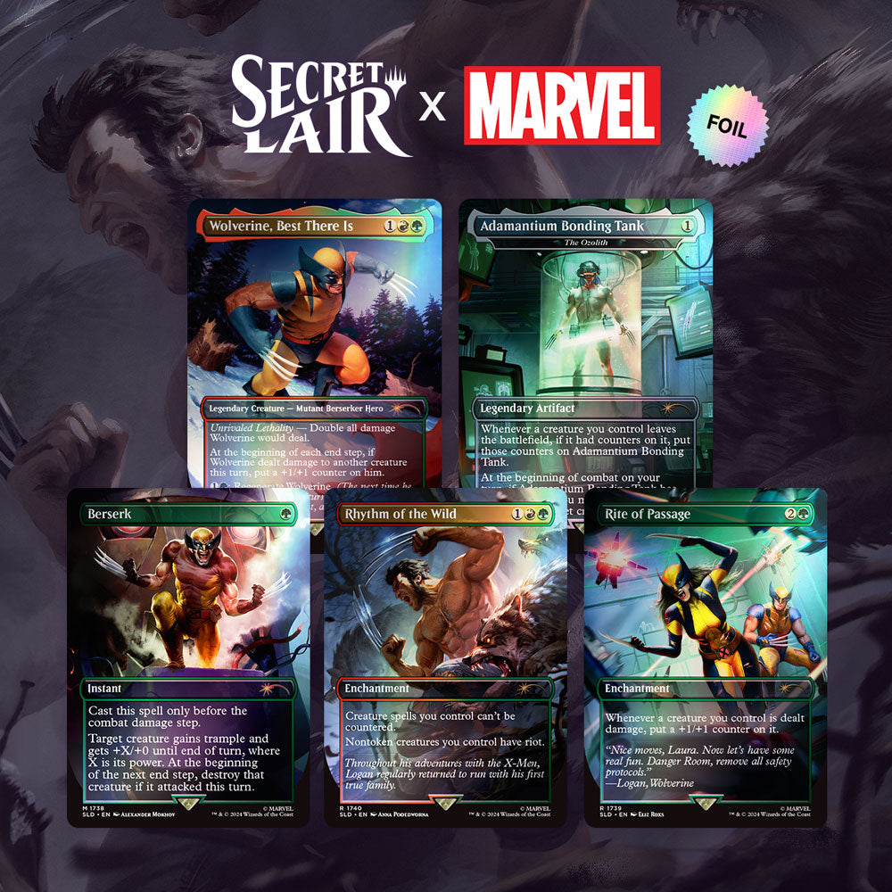 Secret Lair Drop: Secret Lair x Marvel's Wolverine - Rainbow Foil Edition